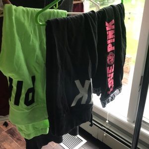 3 pairs Victoria Secret PINK sweatpants XS Small